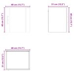 Casa si Gradina - Mobilier - Comode si corpuri - Corpuri bucatarie - Dulap suspendat de bucatarie cu raft Negru 40 x 31 x 40 cm - Infinity.ro