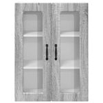 Casa si Gradina - Mobilier - Comode si corpuri - Corpuri bucatarie - Dulap suspendat de bucatarie cu raft Gri Sonoma 60 x 31 x 80 cm - Infinity.ro