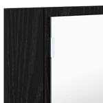 Casa si Gradina - Mobilier - Mobilier baie - Corpuri baie - Dulap cu oglinda pentru baie Stejar Negru 80 x 12 x 45 cm - Infinity.ro