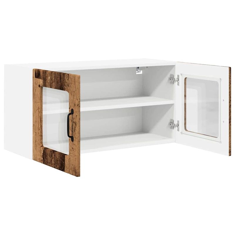 Casa si Gradina - Mobilier - Comode si corpuri - Corpuri bucatarie - Dulap suspendat de bucatarie cu raft Lemn Vechi 80 x 31 x 40 cm - Infinity.ro