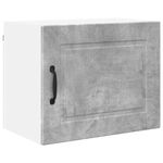 Casa si Gradina - Mobilier - Comode si corpuri - Corpuri bucatarie - Dulap suspendat de bucatarie cu raft cu usa 2 pcs Gri din beton - Infinity.ro