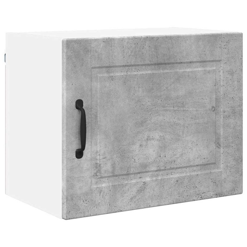 Casa si Gradina - Mobilier - Comode si corpuri - Corpuri bucatarie - Dulap suspendat de bucatarie cu raft cu usa 2 pcs Gri din beton - Infinity.ro