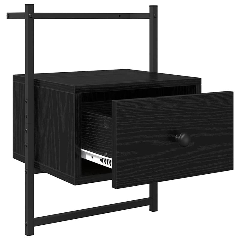 Casa si Gradina - Mobilier - Comode si corpuri - Noptiere - Noptiera Stejar Negru 35 x 30 x 51 cm Lemn compozit - Infinity.ro