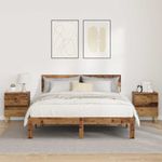 Casa si Gradina - Mobilier - Comode si corpuri - Noptiere - Dulap de pat cu sertar Lemn Vechi 40 x 35 x 50 cm Lemn compozit - Infinity.ro