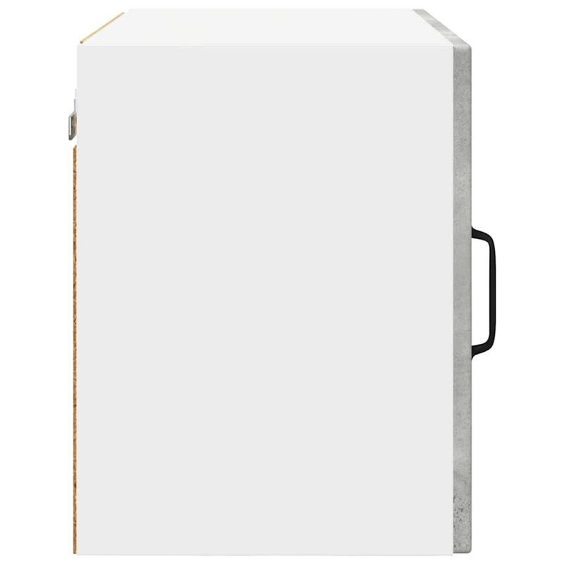 Casa si Gradina - Mobilier - Comode si corpuri - Corpuri bucatarie - Dulap suspendat de bucatarie cu raft cu usa 2 pcs Gri din beton - Infinity.ro