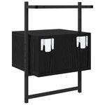 Casa si Gradina - Mobilier - Comode si corpuri - Noptiere - Noptiera Stejar Negru 35 x 30 x 51 cm Lemn compozit - Infinity.ro