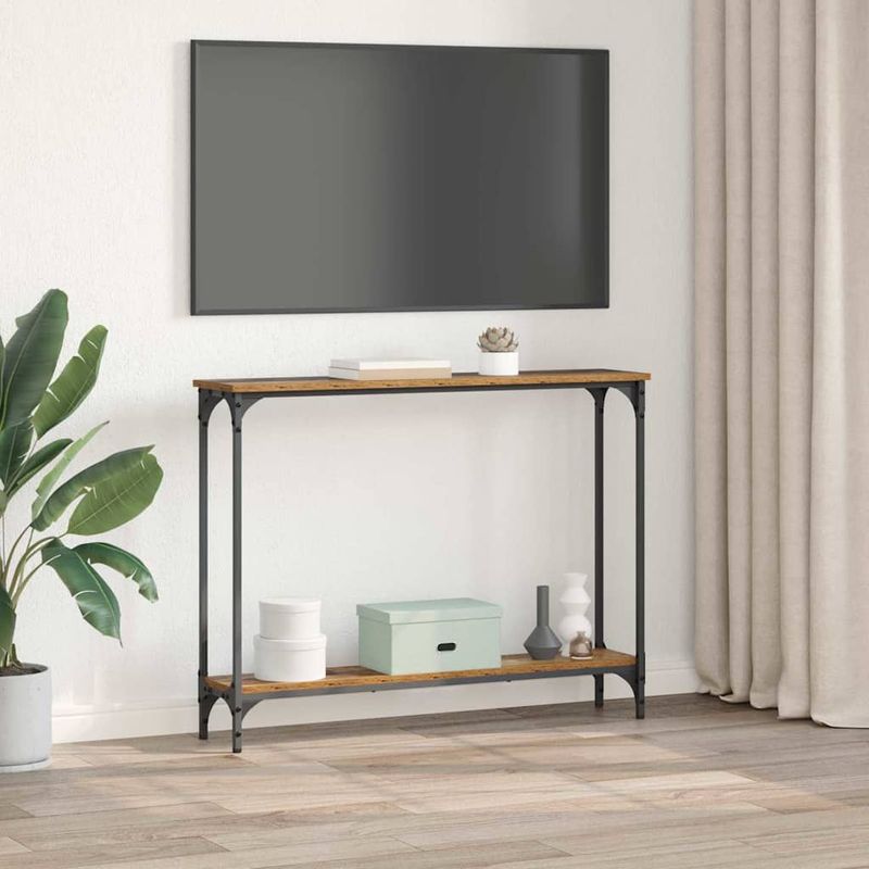 Casa si Gradina - Mobilier - Comode si corpuri - Console - Masa de consola Lemn Vechi 102 x 23 x 15.5 cm Lemn compozit - Infinity.ro
