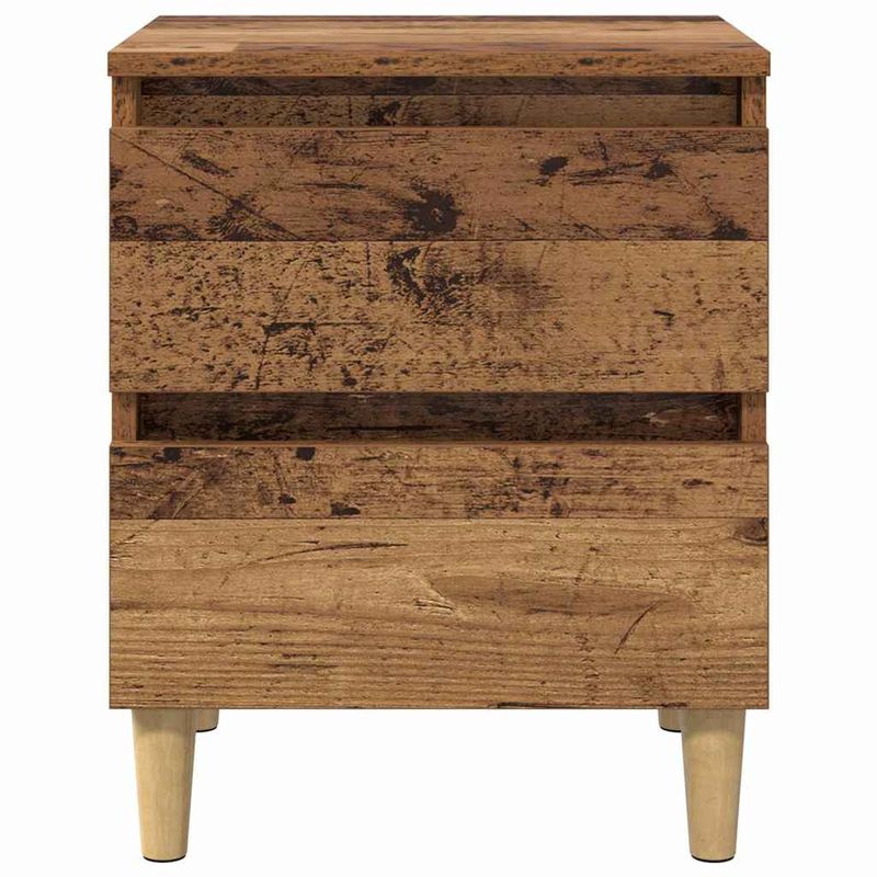 Casa si Gradina - Mobilier - Comode si corpuri - Noptiere - Dulap de pat cu sertar Lemn Vechi 40 x 35 x 50 cm Lemn compozit - Infinity.ro