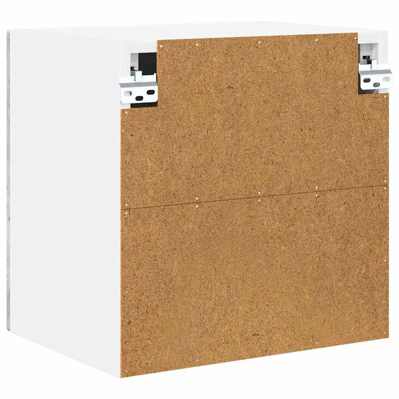 Casa si Gradina - Mobilier - Comode si corpuri - Corpuri bucatarie - Dulap suspendat de bucatarie cu raft cu usa 2 pcs Gri din beton - Infinity.ro