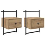 Casa si Gradina - Mobilier - Comode si corpuri - Noptiere - Noptiera 2 pcs Stejar Artizanal 35 x 30 x 51 cm - Infinity.ro