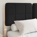 Casa si Gradina - Mobilier - Paturi si accesorii - Paturi - Cadru de pat cu tablie tapitata cu headboard Negru 120 x 190 cm - Infinity.ro