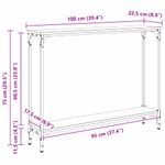 Casa si Gradina - Mobilier - Comode si corpuri - Console - Masa de consola Lemn Vechi 102 x 23 x 15.5 cm Lemn compozit - Infinity.ro