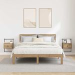 Casa si Gradina - Mobilier - Comode si corpuri - Noptiere - Noptiera 2 pcs Stejar Artizanal 35 x 30 x 51 cm - Infinity.ro