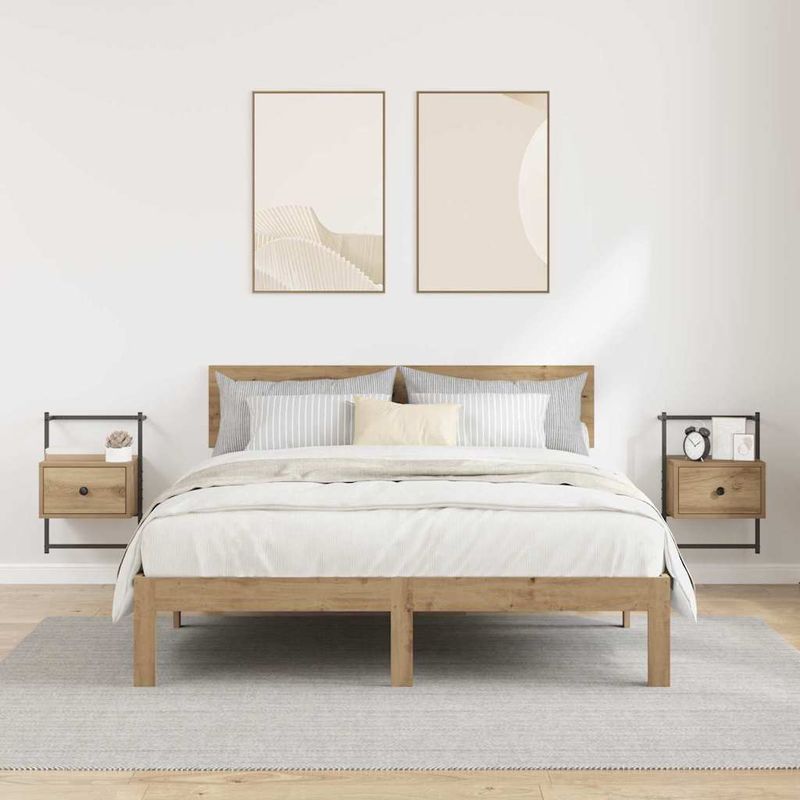 Casa si Gradina - Mobilier - Comode si corpuri - Noptiere - Noptiera 2 pcs Stejar Artizanal 35 x 30 x 51 cm - Infinity.ro