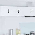 Casa si Gradina - Mobilier - Comode si corpuri - Corpuri bucatarie - Dulap suspendat de bucatarie cu raft Alb lucios 80 x 31 x 40 cm - Infinity.ro