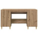 Casa si Gradina - Mobilier - Mese si birouri - Birouri - Birou cu raft Stejar Artizanal 140 x 50 x 75 cm Lemn compozit - Infinity.ro