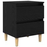 Casa si Gradina - Mobilier - Comode si corpuri - Noptiere - Dulap de pat Stejar Negru 40 x 35 x 50 cm Lemn compozit - Infinity.ro