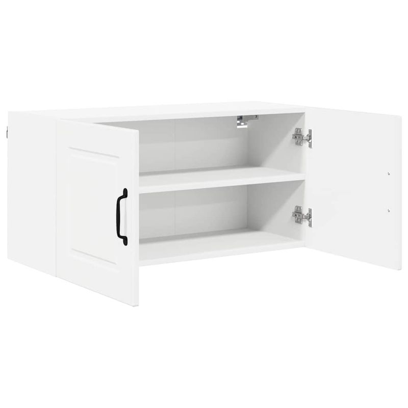 Casa si Gradina - Mobilier - Comode si corpuri - Corpuri bucatarie - Dulap suspendat de bucatarie cu raft Alb lucios 80 x 31 x 40 cm - Infinity.ro