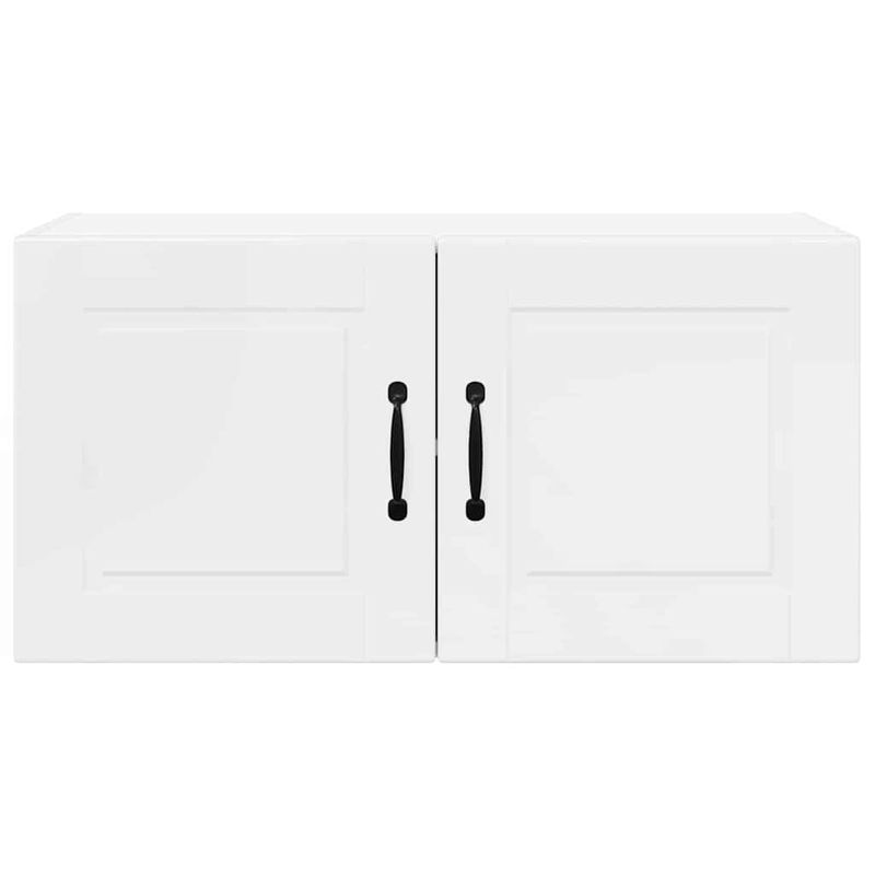 Casa si Gradina - Mobilier - Comode si corpuri - Corpuri bucatarie - Dulap suspendat de bucatarie cu raft Alb lucios 80 x 31 x 40 cm - Infinity.ro