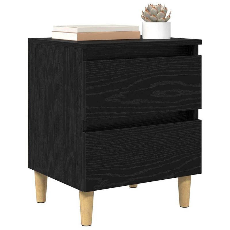 Casa si Gradina - Mobilier - Comode si corpuri - Noptiere - Dulap de pat Stejar Negru 40 x 35 x 50 cm Lemn compozit - Infinity.ro
