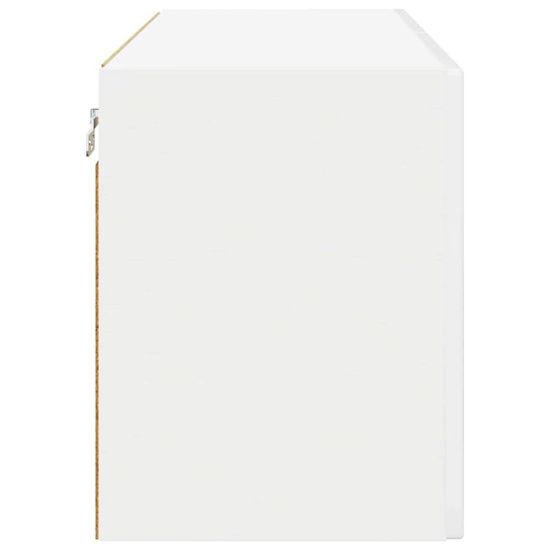 Casa si Gradina - Mobilier - Comode si corpuri - Corpuri bucatarie - Dulap suspendat de bucatarie cu raft Alb lucios 80 x 31 x 40 cm - Infinity.ro
