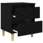 Casa si Gradina - Mobilier - Comode si corpuri - Noptiere - Dulap de pat Stejar Negru 40 x 35 x 50 cm Lemn compozit - Infinity.ro