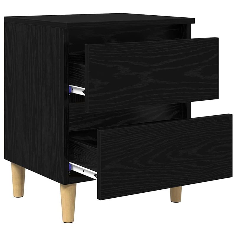 Casa si Gradina - Mobilier - Comode si corpuri - Noptiere - Dulap de pat Stejar Negru 40 x 35 x 50 cm Lemn compozit - Infinity.ro
