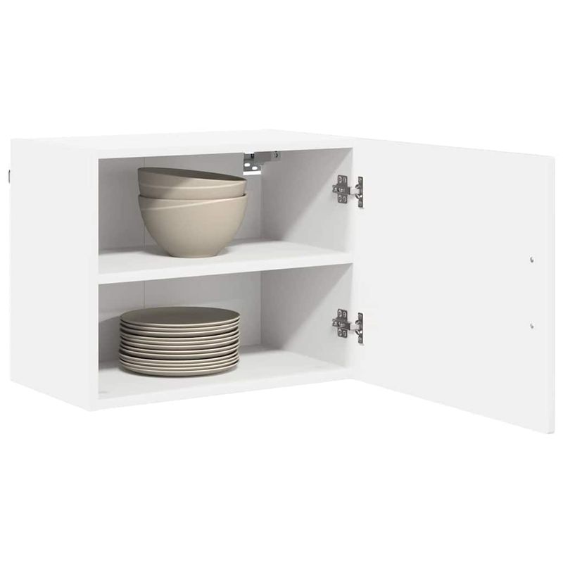 Casa si Gradina - Mobilier - Comode si corpuri - Corpuri bucatarie - Dulap suspendat de bucatarie cu raft Alb lucios 50 x 31 x 40 cm - Infinity.ro