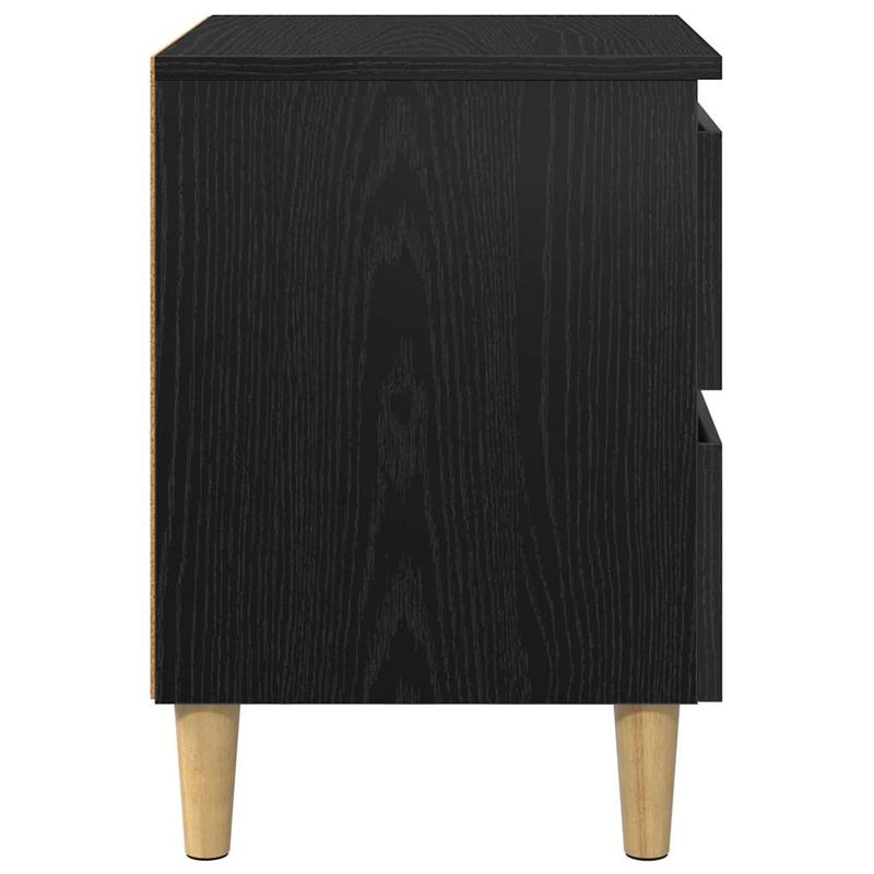 Casa si Gradina - Mobilier - Comode si corpuri - Noptiere - Dulap de pat Stejar Negru 40 x 35 x 50 cm Lemn compozit - Infinity.ro