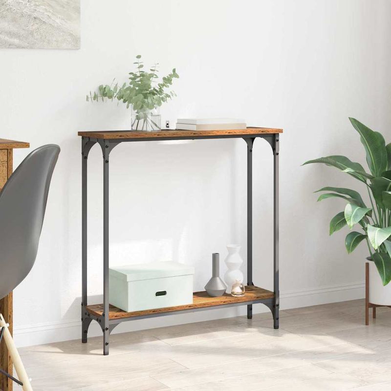 Casa si Gradina - Mobilier - Comode si corpuri - Console - Masa de consola Lemn Vechi 75 x 22,5 x 75 cm Lemn compozit - Infinity.ro