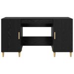 Casa si Gradina - Mobilier - Mese si birouri - Birouri - Birou cu raft Stejar Negru 140 x 50 x 75 cm Lemn compozit - Infinity.ro