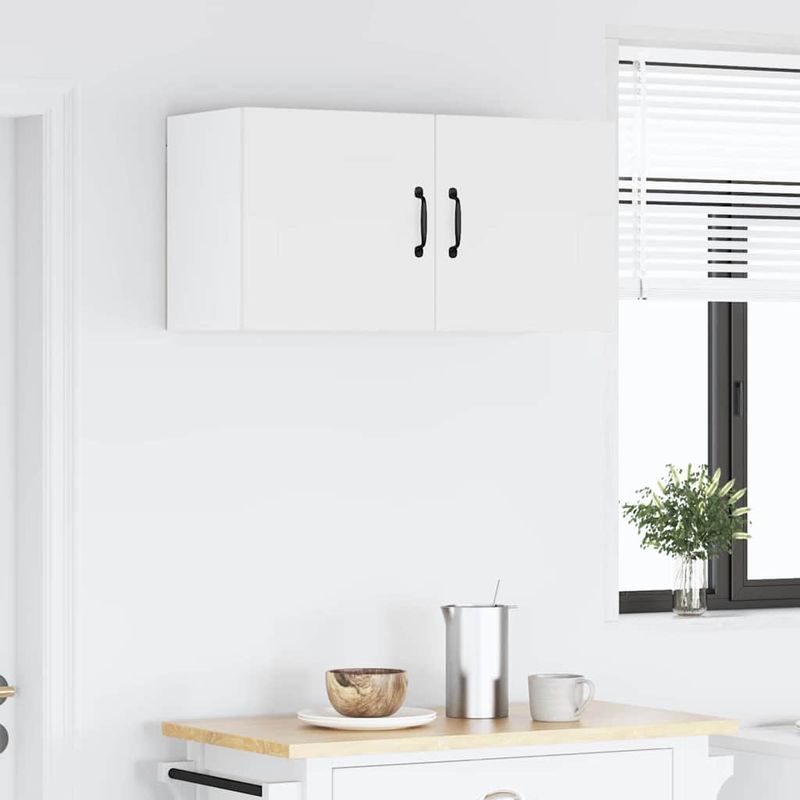 Casa si Gradina - Mobilier - Comode si corpuri - Corpuri bucatarie - Dulap suspendat de bucatarie Alb 80 x 31 x 40 cm Lemn compozit - Infinity.ro
