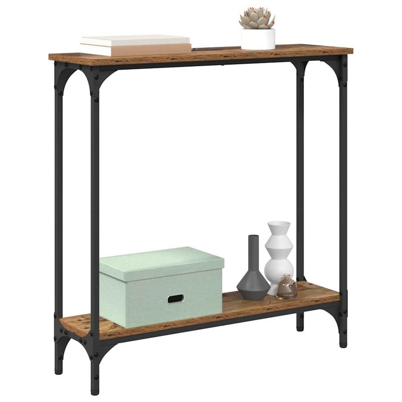 Casa si Gradina - Mobilier - Comode si corpuri - Console - Masa de consola Lemn Vechi 75 x 22,5 x 75 cm Lemn compozit - Infinity.ro