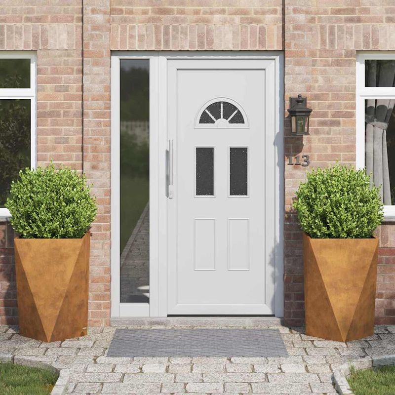 Casa si Gradina - Gradinarit si plante - Plante si ghivece - Ghivece si suporturi - Jardiniera 2 pcs Ruginit 50 x 50 x 75 cm - Infinity.ro