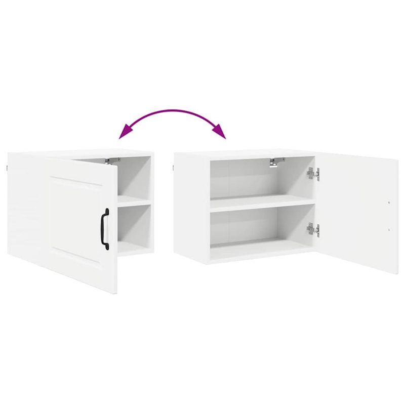 Casa si Gradina - Mobilier - Comode si corpuri - Corpuri bucatarie - Dulap suspendat de bucatarie cu raft Alb lucios 50 x 31 x 40 cm - Infinity.ro