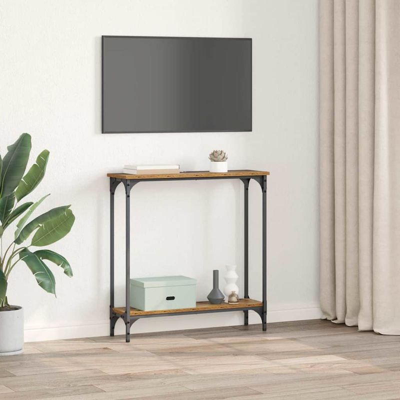 Casa si Gradina - Mobilier - Comode si corpuri - Console - Masa de consola Lemn Vechi 75 x 22,5 x 75 cm Lemn compozit - Infinity.ro