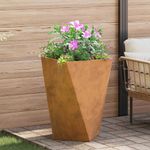 Casa si Gradina - Gradinarit si plante - Plante si ghivece - Ghivece si suporturi - Jardiniera 2 pcs Ruginit 50 x 50 x 75 cm - Infinity.ro