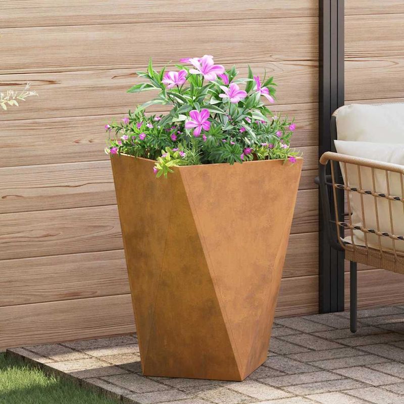 Casa si Gradina - Gradinarit si plante - Plante si ghivece - Ghivece si suporturi - Jardiniera 2 pcs Ruginit 50 x 50 x 75 cm - Infinity.ro