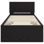 Casa si Gradina - Mobilier - Paturi si accesorii - Paturi - Cadru de pat Stejar Negru 75 x 190 cm Lemn compozit - Infinity.ro