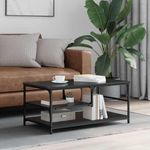 Casa si Gradina - Mobilier - Mese si birouri - Masute de cafea - Masa de cafea Stejar Negru 90 x 49 x 40 cm Lemn compozit - Infinity.ro