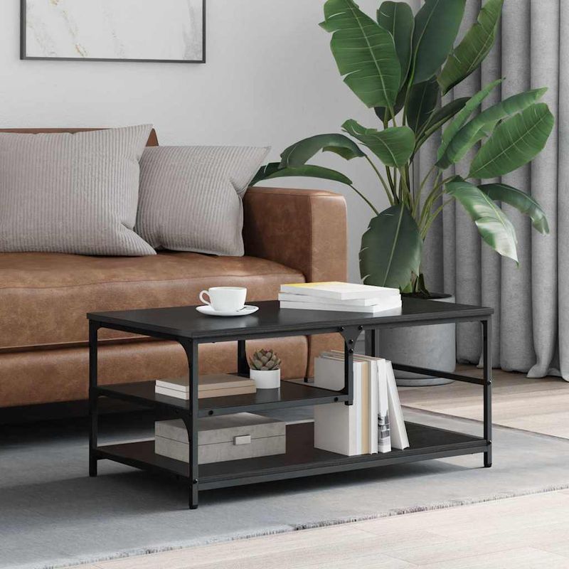 Casa si Gradina - Mobilier - Mese si birouri - Masute de cafea - Masa de cafea Stejar Negru 90 x 49 x 40 cm Lemn compozit - Infinity.ro