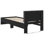 Casa si Gradina - Mobilier - Paturi si accesorii - Paturi - Cadru de pat Stejar Negru 75 x 190 cm Lemn compozit - Infinity.ro