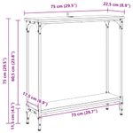 Casa si Gradina - Mobilier - Comode si corpuri - Console - Masa de consola Lemn Vechi 75 x 22,5 x 75 cm Lemn compozit - Infinity.ro