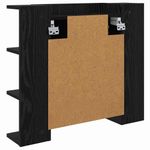 Casa si Gradina - Mobilier - Mobilier baie - Corpuri baie - Dulap cu oglinda Stejar Negru 70 x 16,5 x 60 cm Lemn compozit - Infinity.ro