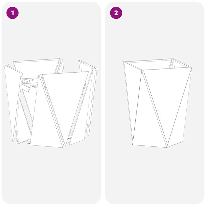 Casa si Gradina - Gradinarit si plante - Plante si ghivece - Ghivece si suporturi - Jardiniera 2 pcs Ruginit 50 x 50 x 75 cm - Infinity.ro