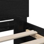 Casa si Gradina - Mobilier - Paturi si accesorii - Paturi - Cadru de pat Stejar Negru 90 x 200 cm Lemn compozit - Infinity.ro