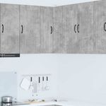 Casa si Gradina - Mobilier - Comode si corpuri - Corpuri bucatarie - Dulap suspendat de bucatarie Gri din beton 57 x 57 x 80 cm - Infinity.ro