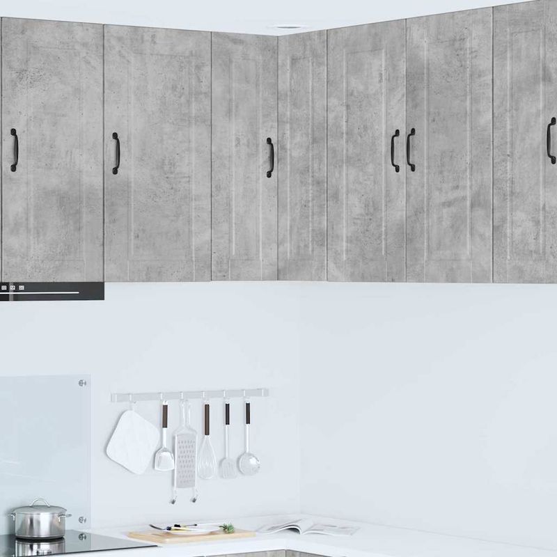 Casa si Gradina - Mobilier - Comode si corpuri - Corpuri bucatarie - Dulap suspendat de bucatarie Gri din beton 57 x 57 x 80 cm - Infinity.ro