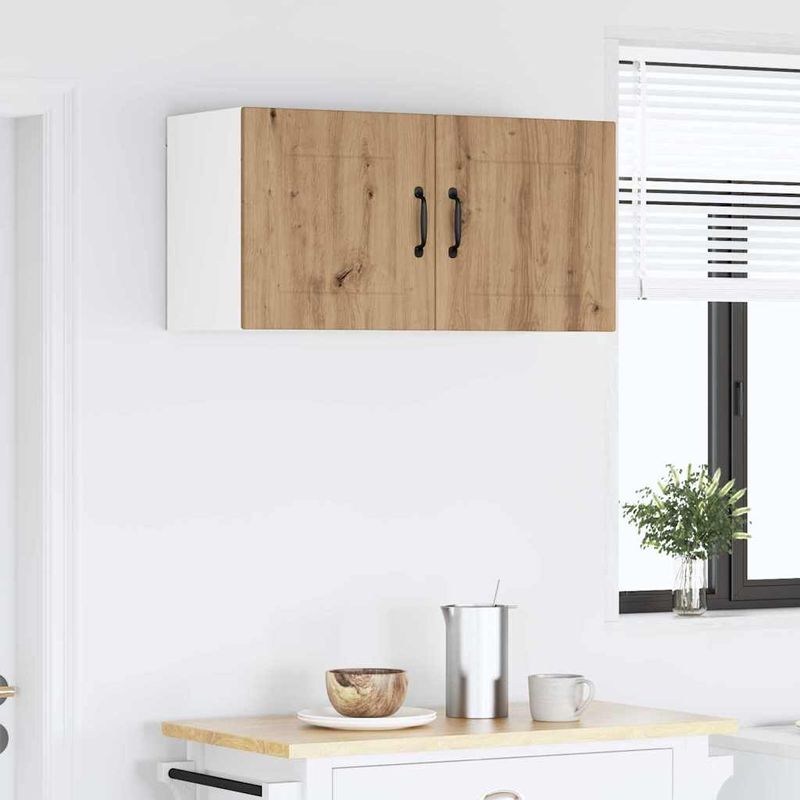 Casa si Gradina - Mobilier - Comode si corpuri - Corpuri bucatarie - Dulap suspendat de bucatarie Stejar Artizanal 80 x 31 x 40 cm - Infinity.ro