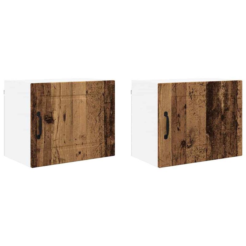 Casa si Gradina - Mobilier - Comode si corpuri - Corpuri bucatarie - Dulap suspendat de bucatarie 2 pcs Lemn Vechi 50 x 31 x 40 cm - Infinity.ro